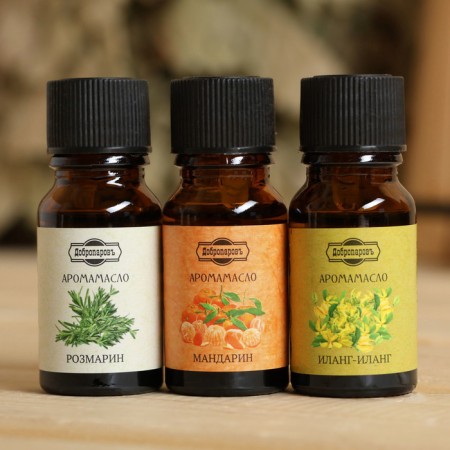 Essential oil "Ilang-Ylang, Rosemary, Mandarin", a set of 3 pcs 10 ml, benpan-1