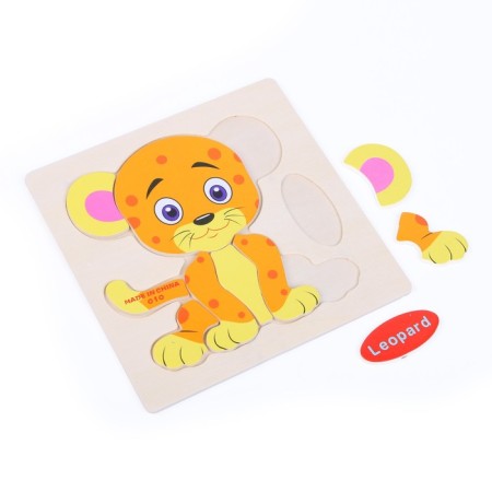 Children's wooden frames-lodges “Animals, insects” 15 × 15 × 0.5 cm, mix-12
