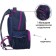 School backpack, 37 x 26 x 13 cm, ergonomic back, calligrata orth "Peryshok"