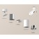 Ambrella Light, Techno, XM6312017, GU5.3, white sand color, polished silver.