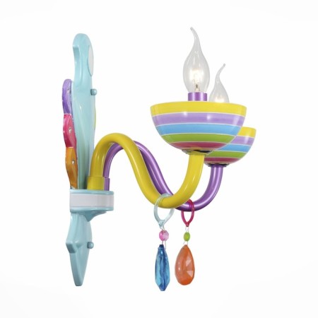 Sconces st. SL672.781.02. Ornato. 2x40 watts, E14, 35x32 cm, colorful color-8