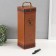 Casket Wood, leatherette to the bottle "Winel" Open 34.5x11.5x12 cm