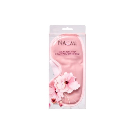 Face mask with natural clay, pink-3