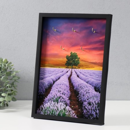 Open "lavender field" 5 hooks, 23x32 cm-1