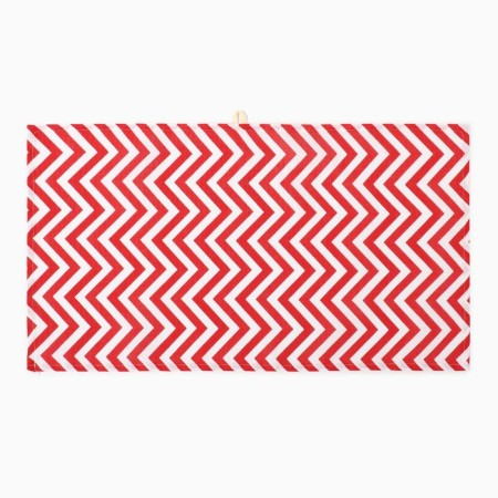 Towel 35x60cm zigzag 757-6p, red, waffle, 120 g/m, HL100%-5