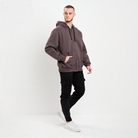 Male sweatshirt is formed, color graphite, size 54-3