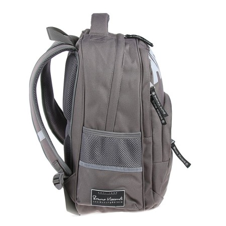 School backpack Bruno VisConti, 40 x 30 x 16 cm, ergonomic back, "hip-hop", dark gray-2