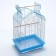 BD-3/1O bird cage, opening roof, 47.5 x 37 x 70 cm, blue