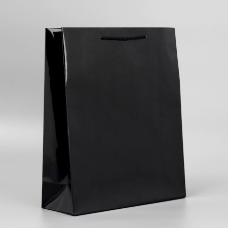Gift laminated package, packaging, Black, m 24 x 29 x 9 cm-3