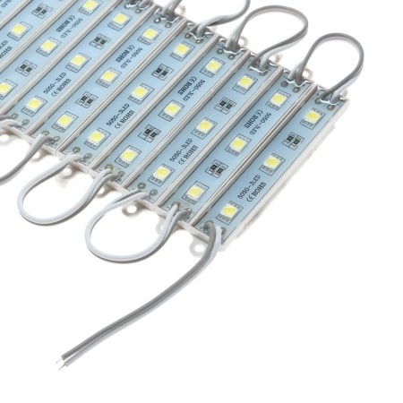 Salon LED backlight, 3 LED, 9x1.1 cm, 12 V, IP68, adhesive base, white light-3