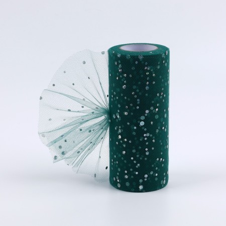 Fatin with sparkles, 15 cm, 11 ± 1 g/sq.m, 23 ± 1 m, dark green color No. 59
