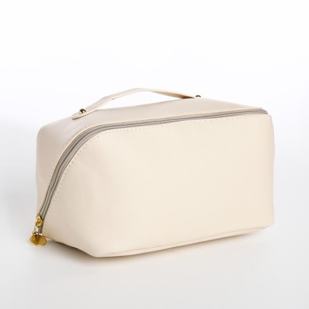 Lightning cosmetic bag, beige color