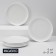 A set of plates of porcelain dining Magistro Mien, 6 objects: d = 21 cm, white color