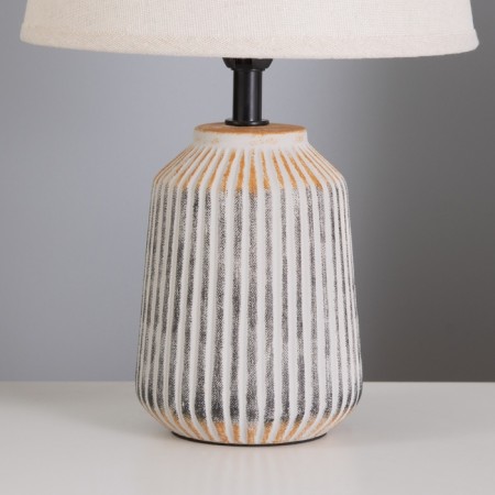 Table lamp "Lines" 1x40W E14 gray/white 20x20x32cm-3