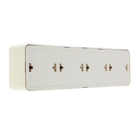 The kuntsevo socket Tim 8051, 16 A, 250 V, four -seater, with salary, ivory color-1