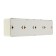 The kuntsevo socket Tim 8051, 16 A, 250 V, four -seater, with salary, ivory color