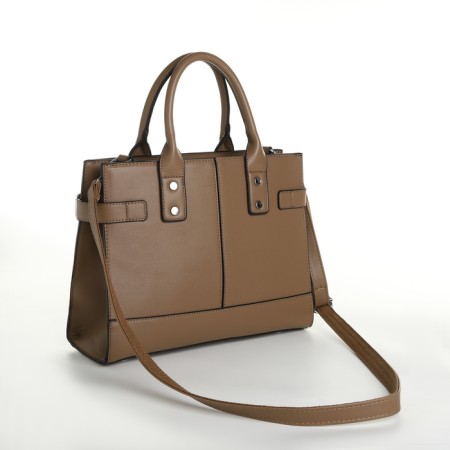 Bag Women's Tout, on a zipper, sandy color-1