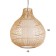 Ceiling Lamp from the rattan "Dian" 1x120W, E27, 40x40x50 cm