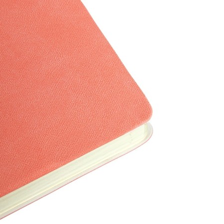 Daternage Dated 2024 A5 176 sheets, Devente.nobile, soft cover of artificial leather, lies, cream block 70 g/m2, coral-9