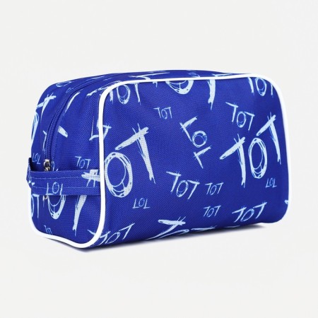 Lightning cosmetic bag, blue color