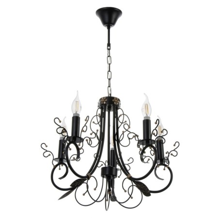 Ariel chandelier 5xe14 40W black and gold 58x58x40.5-100 cm Bayerlux
