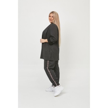 Female trousers, size 66, black color-2