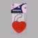The reflective element "Heart", 5 × 5.5 cm, color mix