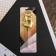 Candle for the cake, the number "5", gold