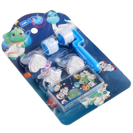 Printing color "dinosaurs", set of 3 pcs., Roller-flip with 2 nozzles, stamp pillow-1