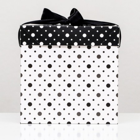 Self -charged box "Black" Black, 15x15x15 cm-1