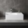 ABBER STEIN AS2644 L sink, suspended, 560x385x160 mm, left, artificial stone