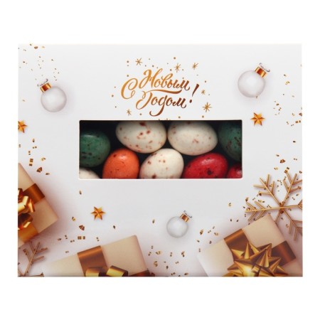 New Year. Chocolate dragee "quail eggs" Golden New Year, 100 g