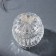 Casket glass "Butterfly with a train" silver 7.5x7.5x7 cm