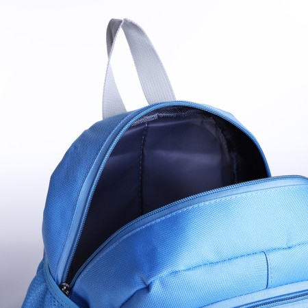 Baby backpack with wallet, lightning department, blue color-4
