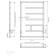 Electric towel Indigo Sirtaki, 800x500 mm, timer, hidden installation, black