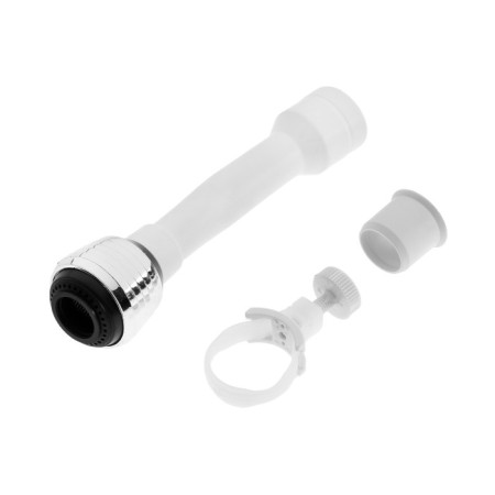 Zein aerator, 2 modes, a white flexible hose on a clamp, universal-10