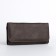 Women's wallet on the button, gray color
