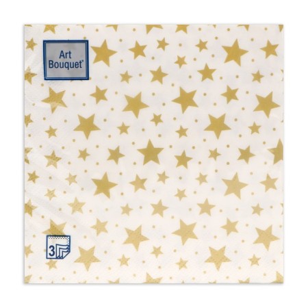 New Year's napkins paper art bouquet "Constellation", 3 layers, 33x33 cm, 20 pcs-1