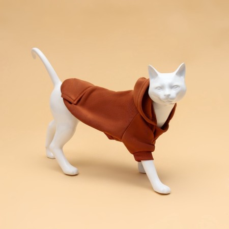 Sweep for animals with a hood, size S (DS 35 cm). Beige