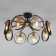 Ceiling lamp in the style of loft Gallo, 60W, E14, 91.5x91.5x18.5 cm