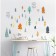 Stick plastic interior color "Multi -colored forest" 25x70 cm set 2 sheets