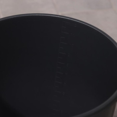Household bucket with a measured scale, 12 l, black color-2