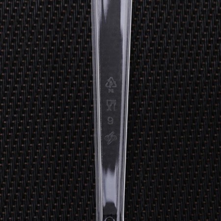 Plastic disposable plug "premium", 18 cm, transparent color-3