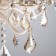 Elisha 5x60W E14 chandelier white with gold