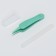A child’s care set, 5 items (comb, tweezers, scissors, a knipser, saw), green color