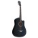 Acoustic guitar Fante FT-D38-BK, with a neckline, black
