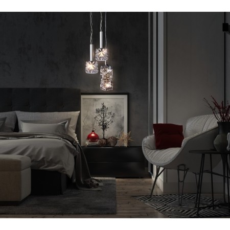 Suspended lamp Maytoni Mod124PL-L3CH3K, 1XLED, 3W, 12x12x89 cm, 200lm, chromium color-3