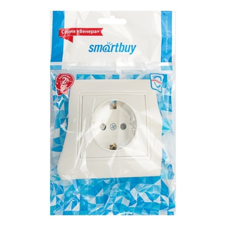 Smartbuy Rosette "Venus", 16 A, single, hidden, with salary, white-2