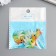 Decor for creativity Plastic "Fish Orange with a green-blue tail" with gold 2.5x3 cm
