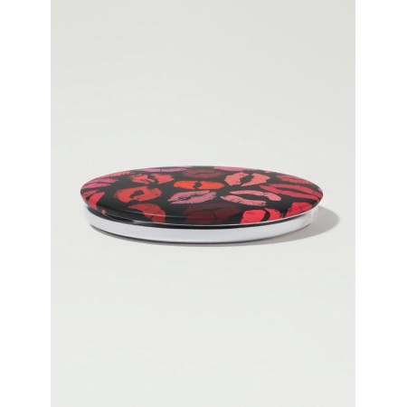 Mirror folding circle (2) s/took D7.3cm kisses MIX PLAST PACK qf-3